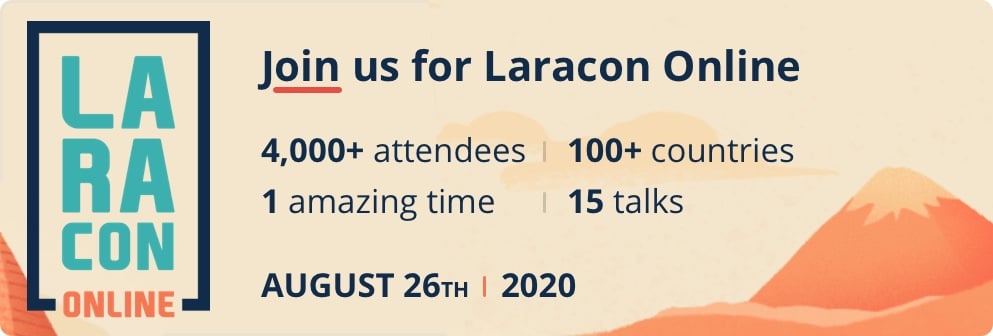 Laracon Online - August 26th 2020